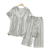 SOEDZUNG Tear Away Outfit beige front view highlighting soft modal comfort.