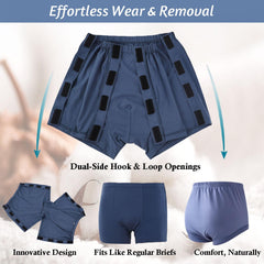 SOEDZUNG tear-away underwear featuring easy-access design for quick checks.