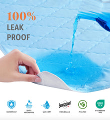 Soft and Lofty Ultimate Washable Underpads quick-dry breathable top layer keeps skin comfortable.