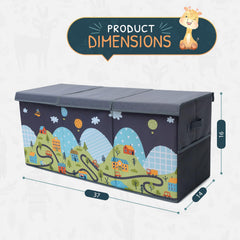 SoftOwl collapsible toy bin open interior for easy on-demand staging.