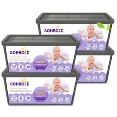 SOHBCLE Genie-compatible refill pack keeps nursery fresh with odor lock.