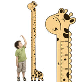 Soleim giraffe growth chart in wood adds playful wall decor while tracking height.
