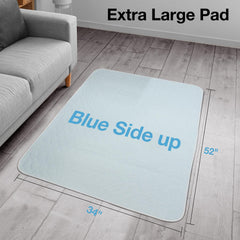 SOLOSHINE bed pad on floor illustrating versatile floor protection.