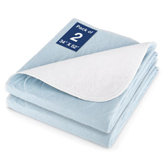 SOLOSHINE reusable bed pad 52x34 front view showing waterproof surface and soft top layer.