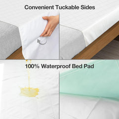 Soloshine twin bed pad top view with soft quilted surface.