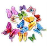 Somotersea 24pc 3D butterfly wall decor set for a vibrant party backdrop.
