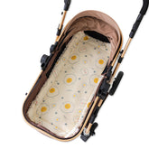 SONARIN Warm Baby Stroller Seat Liner front side soft cotton yarn for cozy warmth