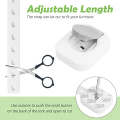 Songaa adhesive-backed cabinet lock with 3M pads for easy, residue-free mounting.