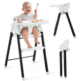 Soobaby convertible high chair with removable tray for easy meals and cleaning.