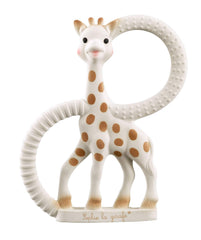 Sophie la girafe teething ring with textured surface for soothing gum massage.