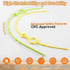 Sopkdey army green straps on a stroller prevent dropped items outdoors