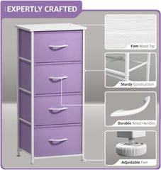 Sorbus dresser storage tower with steel frame for durable, portable storage