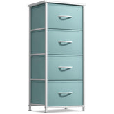 Sorbus Dresser Storage Tower with wood top – perfect for bedside lamp and display.