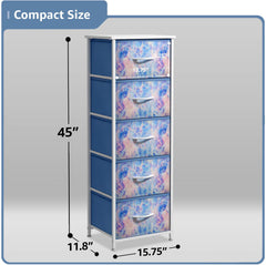 Sorbus fabric dresser with foldable drawers keeps bedrooms neat and clutter-free.