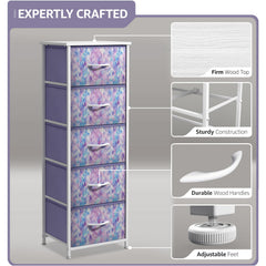 Sorbus fabric dresser suits nursery, playroom, or teen bedrooms