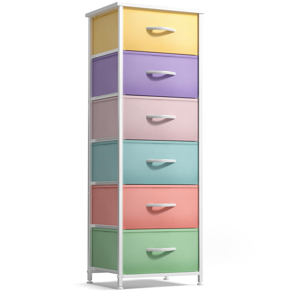 Sorbus fabric dresser six-drawers, keeps clothing organized