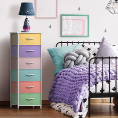 Sorbus fabric dresser tall storage tower ideal for toys and crafts