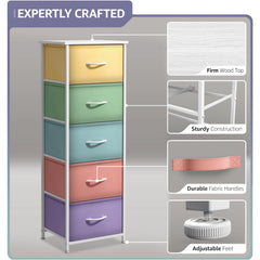 Sorbus steel frame supports a sturdy, durable dresser for daily use.
