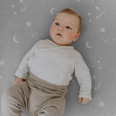 Sorrel + Fern changing pad cover with stars-pattern adds charm and durability.
