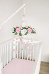 Sorrel + Fern unicorn-blossom-mobile's soft-neutral palette blends with any crib.