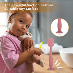SOSKYGELO compact 6.5-inch spatula reaches jar bottom with secure grip
