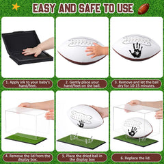 Soulchen ball pump set for quick, clean football-printing sessions.