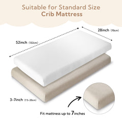 SOULFUL crib sheet soft breathable muslin — ideal for newborn comfort