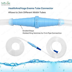 SoulGenie HealthAndYoga connector joins hoses for flexible kit setup.