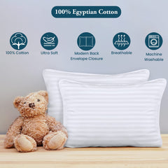 SP Cotton toddler pillowcase with secure zipper closure for tidy sleep.