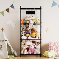 SpaceAid vertical tall design saves floor space and showcases plush toys