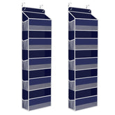 SpaceHacks door organizer 5-tier front view showing compact storage
