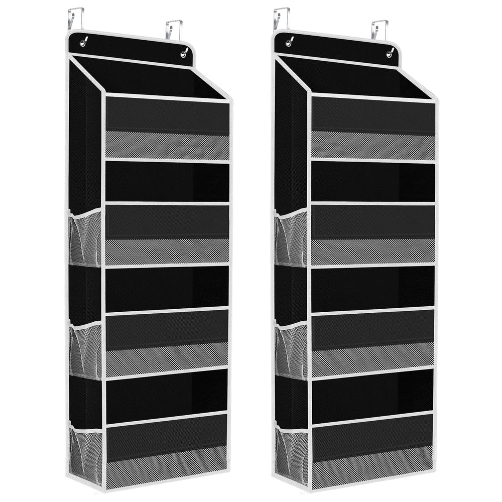 SpaceHacks 2 Pack Over The Door Organizer ready for hanging behind a door