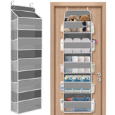 SpaceHacks over-the-door organizer with five large pockets for quick access and organization