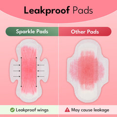 Sparkle Pads plant-based materials close-up shows gentle, skin-friendly composition.