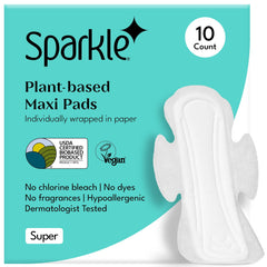 Sparkle Pads with wings show a soft top layer for daily comfort.