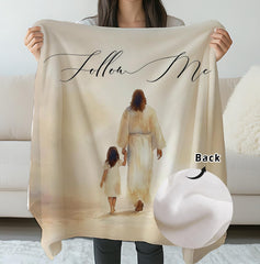 SPBL&L Jesus Christian Nursery Blanket folded for gifting occasions