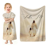 SPBL&L Jesus Christian Nursery Blanket front view showing soft warmth for bedtime