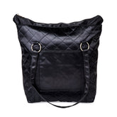 SPECTRA Baby USA Black Tote front view, stylish pump bag for organized on-the-go pumping