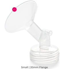 Spectra Baby USA 20mm flange soft edge close-up for gentle contact.