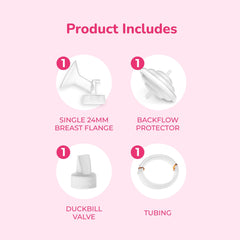 Spectra S1/S2 compatible flange ensures easy setup and comfort.