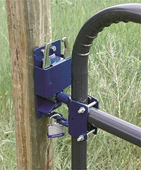 SpeeCo blue two-way latch close-up highlights durable construction and smooth action.