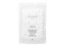 Spilt Milk soft muslin baby bib during feeding.