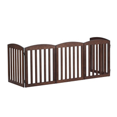 Spirich accordion-style gate unfolds for quick setup and compact storage.