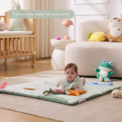 Spirich soft-padding surface detail emphasizes comfortable support during cradled play.