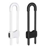 SPISPI cabinet locks white 2-pack on doors for child safety.