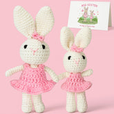 Splandiant big sister crochet doll with pink tutu provides comforting companionship for toddlers.