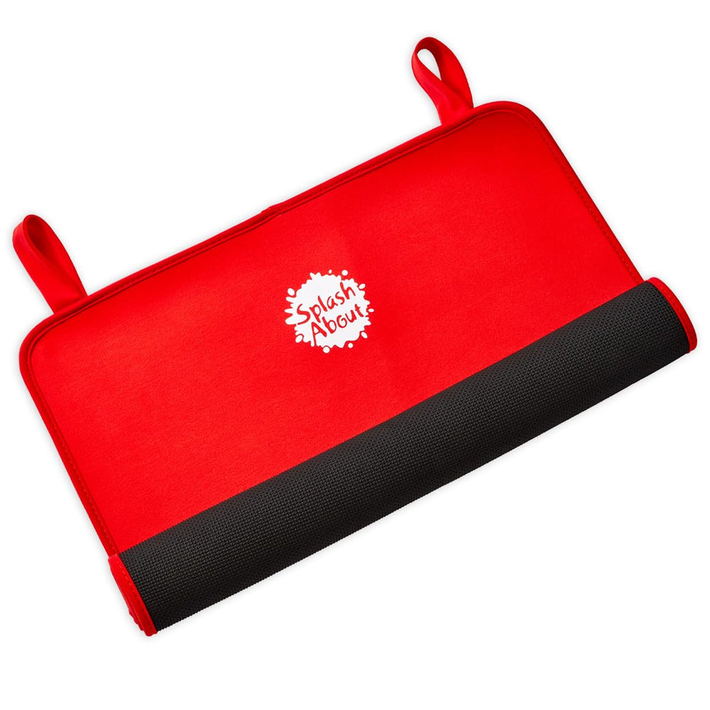 Splash About Baby Neoprene Changing Mat Red texture close-up showing soft neoprene surface