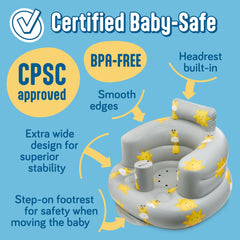 SplashEZ travel-friendly inflatable chair for on-the-go use.