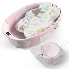 Spluvvly collapsible baby bath large open interior for spacious, comfortable baths.