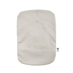 Spoonie Threads beige ostomy cover highlights lightweight, flexible wear for daily activities.